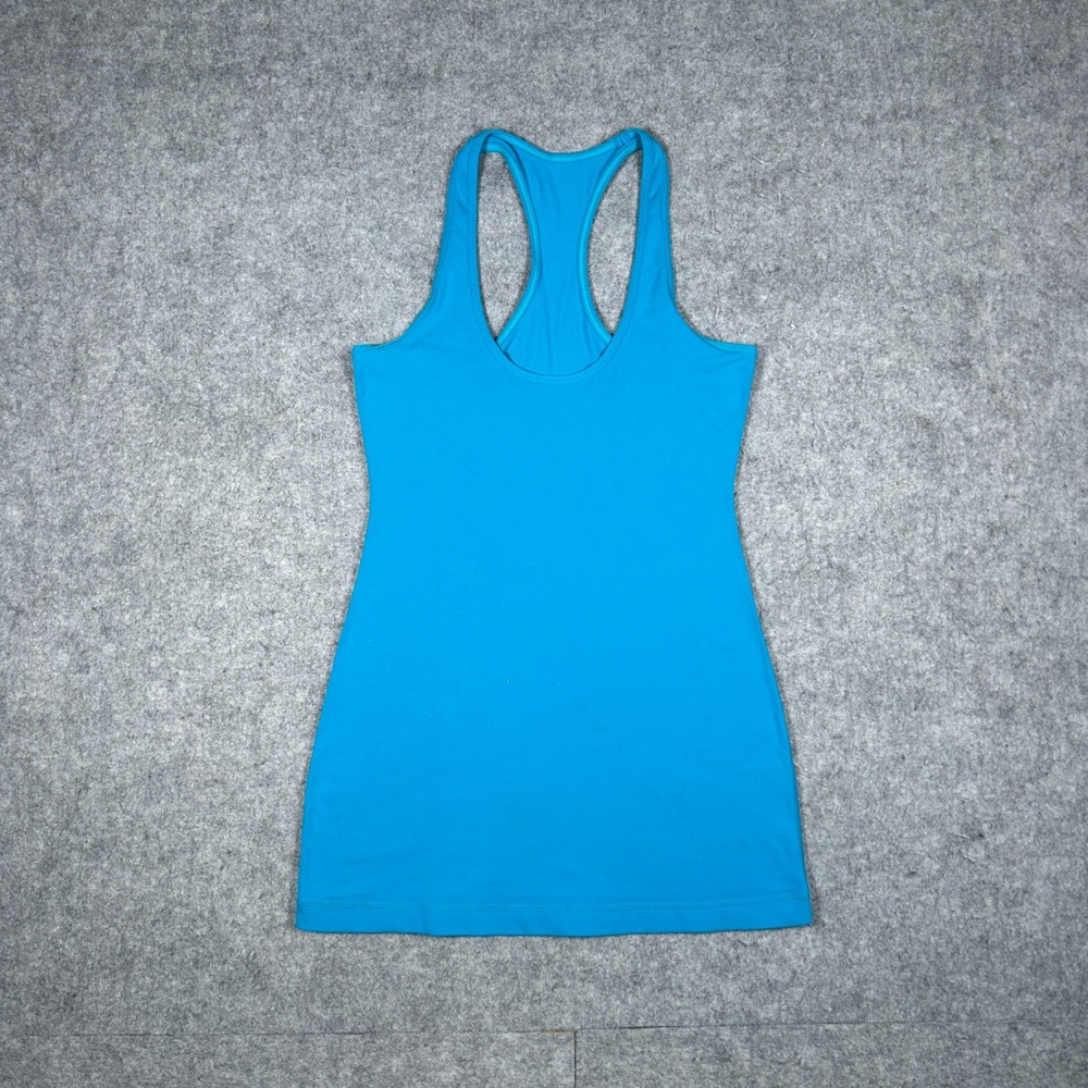 Lululemon Tank Top Womens 4 Blue Cool Racerback Yoga Athletic Activewear